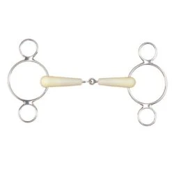 Happy Mouth Bits Jointed 2-Ring Gag - Stainless Steel