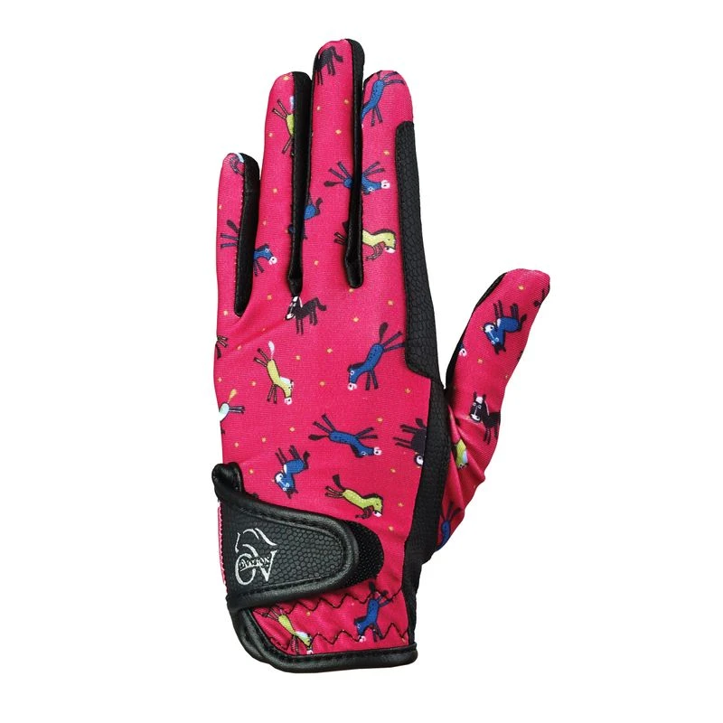 Ovation Kids' PerformerZ Gloves - C2050 Pony Print Pink