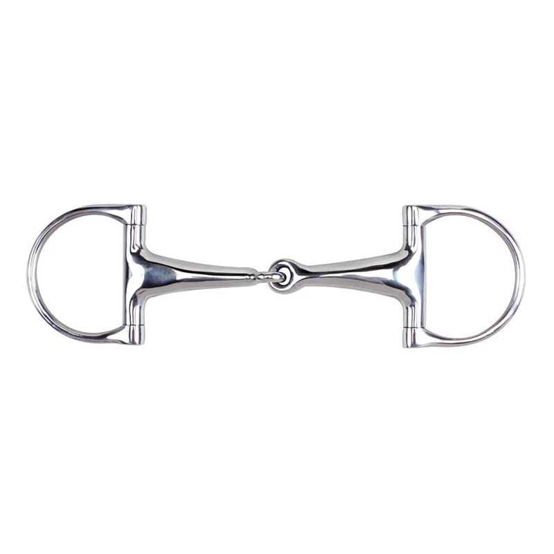 Korsteel Stainless Steel Lightweight Flat Ring Dee Snaffle Bit