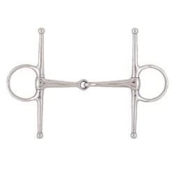 Korsteel Stainless Steel Full Cheek Snaffle Bit