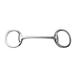 Korsteel Stainless Steel Mullen Mouth Eggbutt Snaffle Bit