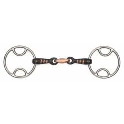 Shires Bevel Bit W/Raised Ribs - Black Sweet Iron