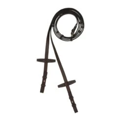 Horze Walthamstaw Leather Reins W/Stops - Dark Brown