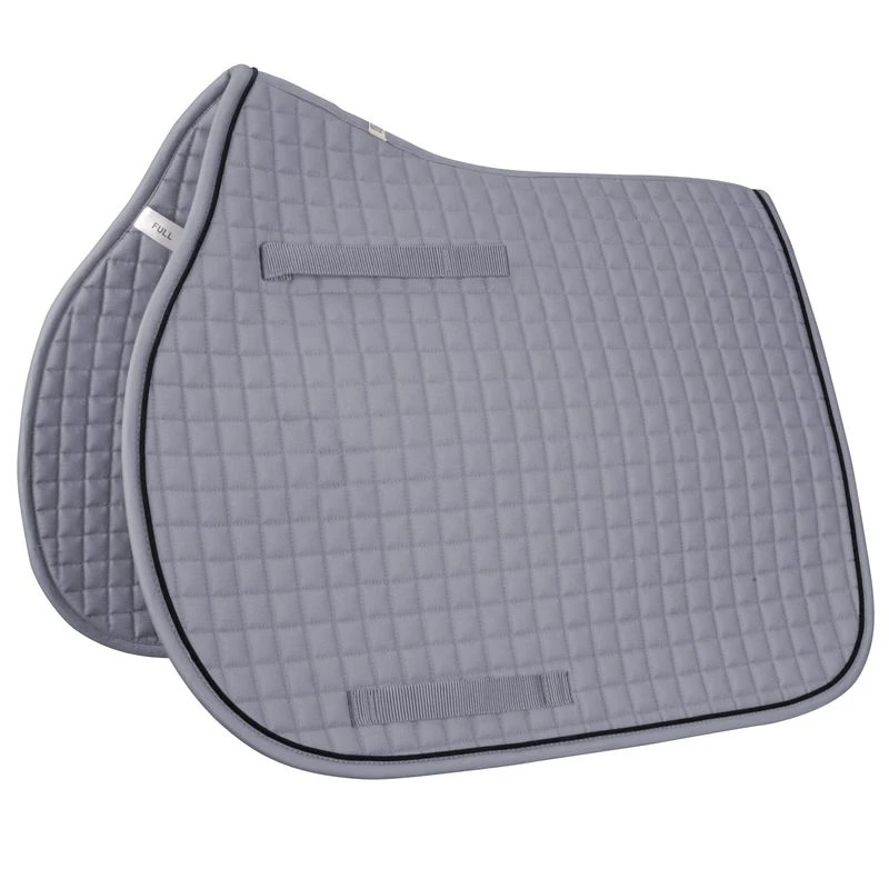 Passport 1" Quilt Square AP Saddle Pad - Silver/Black