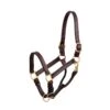 Perri's 1" Leather Show Halter - Havana/Brass