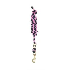 Perri's 5/8" Nylon Lead W/Snap - Black/Hot Pink