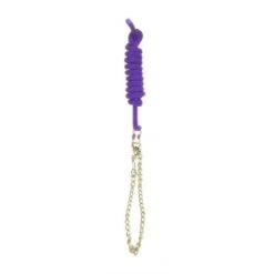 Perri's 5/8" Nylon Lead W/Chain - Purple