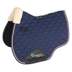 Shires ARMA Braided Trim Saddle Pad - Navy