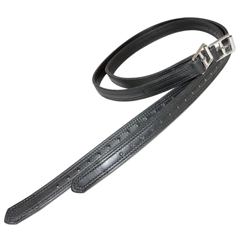 Nunn Finer Nylon Center 1" Stirrup Leathers - Black