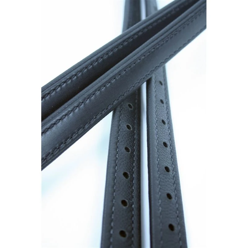 Nunn Finer Padded Nylon Center 7/8" Stirrup Leathers - Black - Image 2