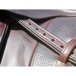 Nunn Finer Padded Nylon Center 7/8" Stirrup Leathers - Havana