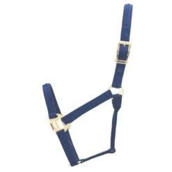 Blocker Halter W/Cable Reinforced Crown And Nose - Navy