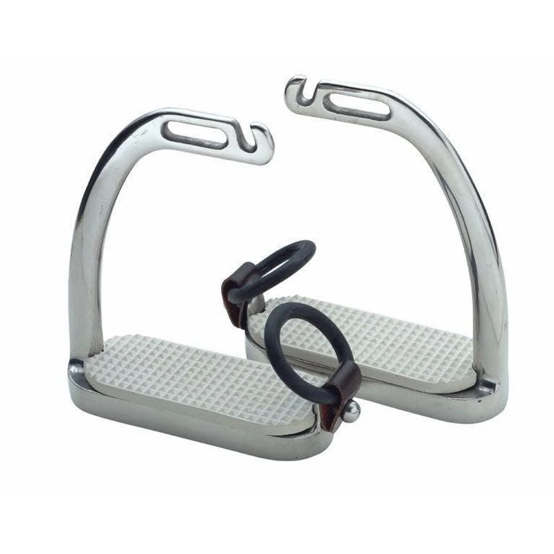 Shires Fillis Peacock Stirrups - Stainless Steel