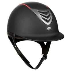 IRH IR4G Helmet - Power Matte Black/Titanium Vent/Red Trim