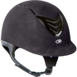 IRH IR4G Helmet - Black Amara Suede/Gloss Black Vent
