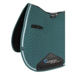 Shires ARMA Glitter Trim Dressage Saddle Pad - Green