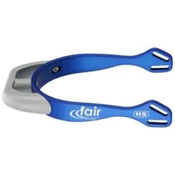 Herm Sprenger 20mm Flat Neck Fairrider Spurs - Blue Aluminum/Silver