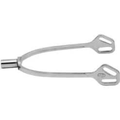 Herm Sprenger 15mm Flat Neck Ultra Fit Slimline Spurs - Stainless Steel