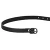 Herm Sprenger Leather Spur Straps - Black/Black Stainless