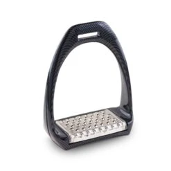 Royal Rider Carbon Stirrups - Black/Stainless Steel Pad