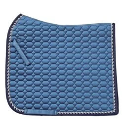 Ovation Elegance Satin Dressage Saddle Pad - Indigo/Navy