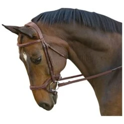 M. Toulouse Hybrid Jumper Bridle - Chocolate/Cognac