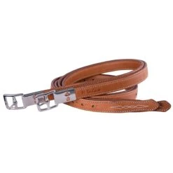 M. Toulouse Platinum Double Leather Stirrup Leathers - Cognac/Newmarket