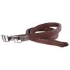 M. Toulouse Platinum Double Leather Stirrup Leathers - Chocolate/Cognac