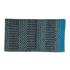 Western Rawhide Country Legend Double Cowboy Navajo Blanket - Turquoise/White/Black