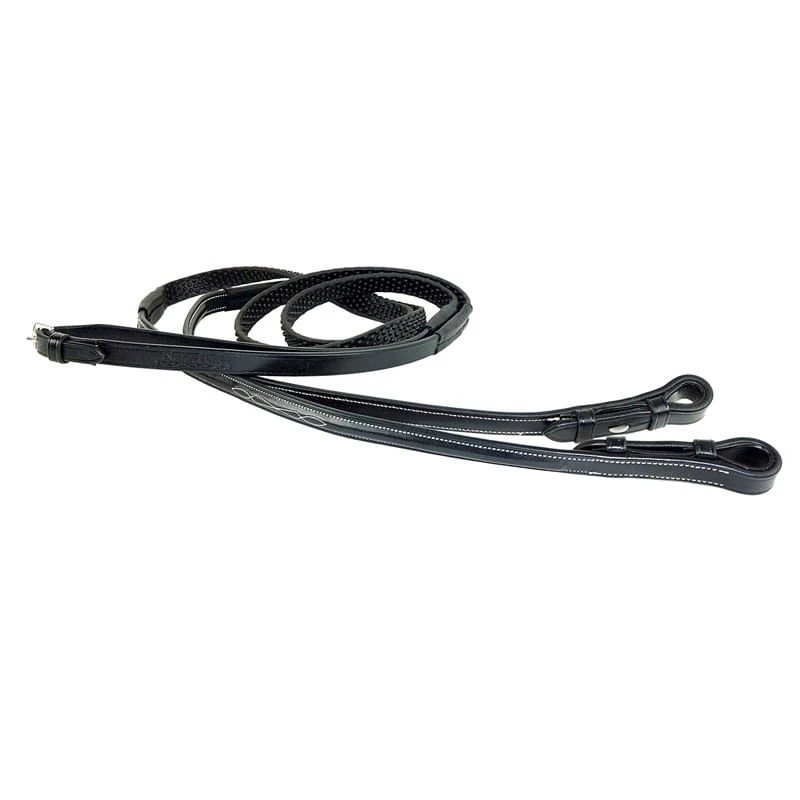 Nunn Finer Bella Donna Soft Grip Reins - Black