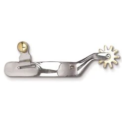 Toklat 3/4" Smooth Band Large Rowel Spur - Stainless Steel