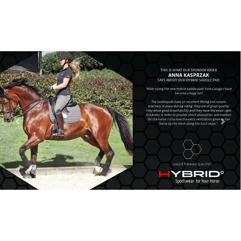 Catago Hybrid Dressage Saddle Pad - Driftwood - Image 2