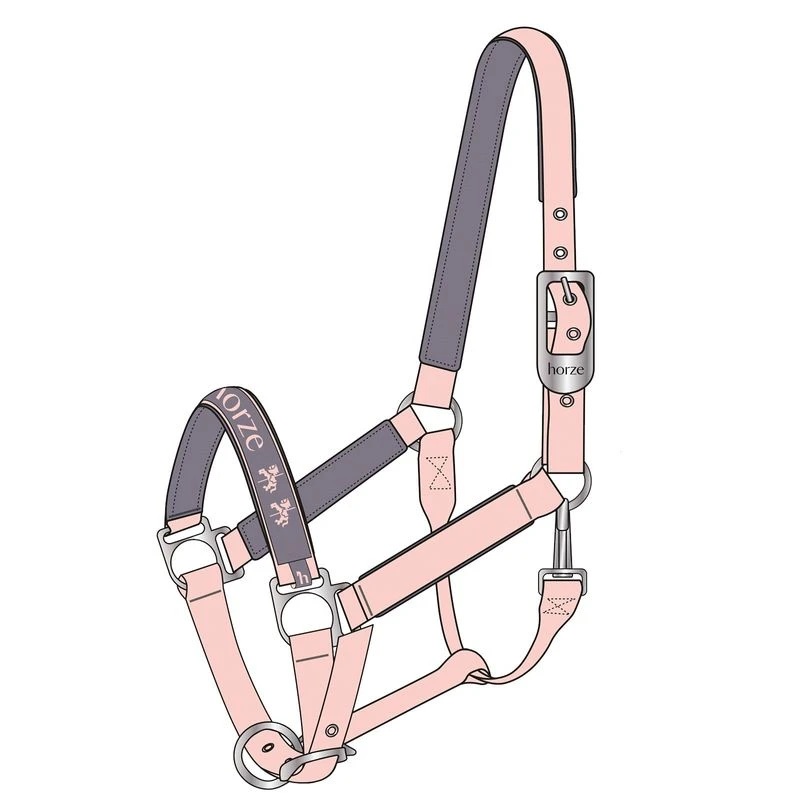 Horze Magical Carousel Soft Lined Pony Halter - Pink Salt