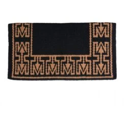 Western Rawhide M&M Reversible New Zealand Wool - Black/Gold
