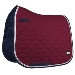 Fair Play Hexagon Dressage Saddle Pad - Burgundy