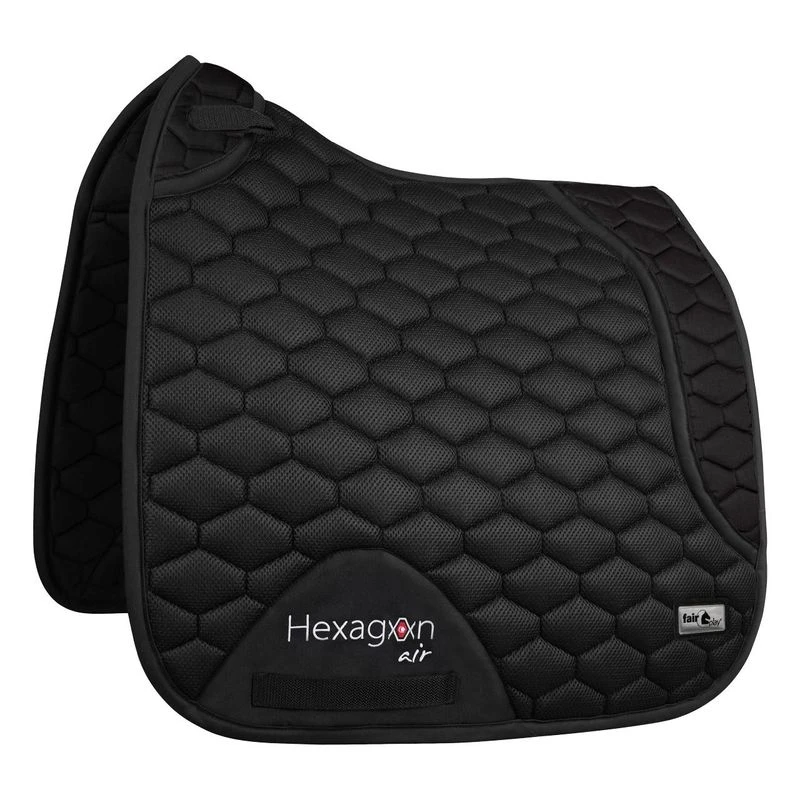 Fair Play Hexagon Air Mesh Dressage Saddle Pad - Black