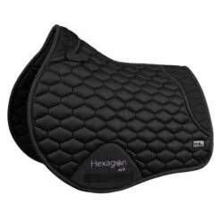 Fair Play Hexagon Air Mesh Jump Saddle Pad - Black
