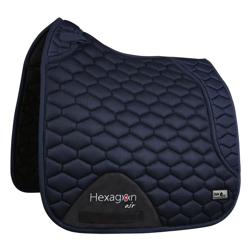 Fair Play Hexagon Air Mesh Dressage Saddle Pad - Navy