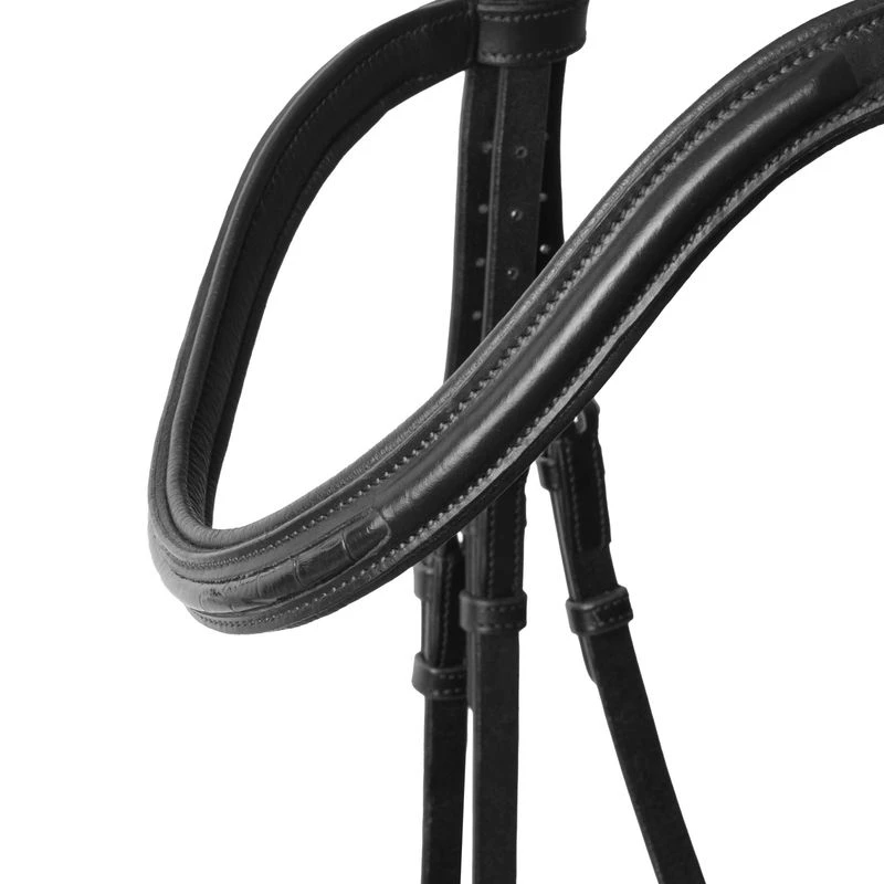 Horze Smoky Twilight Anatomic Bridle W/Curved Browband - Black - Image 2